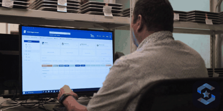 Device lifecycle management India — IT fleet dashboard monitoring scene, Sirius Star