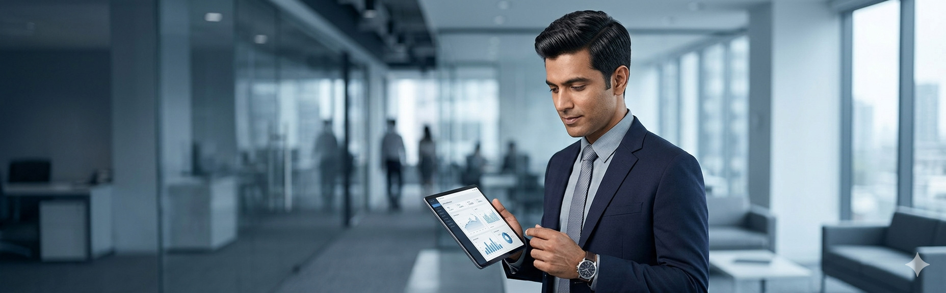 IT solutions company India — Sirius Star device management dashboard showing 2,847 devices managed pan-India for BFSI client