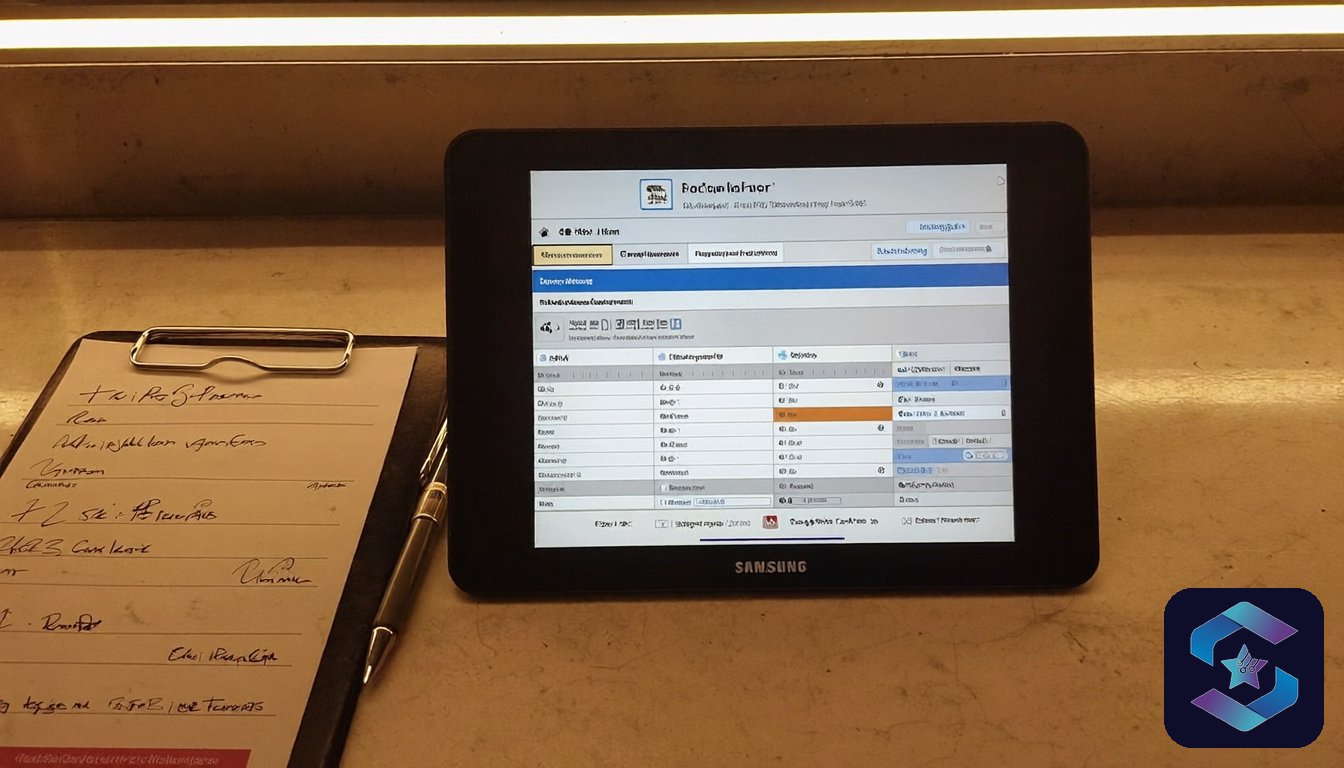 Pharma tablet kiosk mode India - rugged tablet locked to single CRM app, Sirius Star Enterprise Technologies