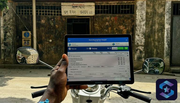 Pharma field force tablet outside Indian clinic - Sirius Star Enterprise Technologies