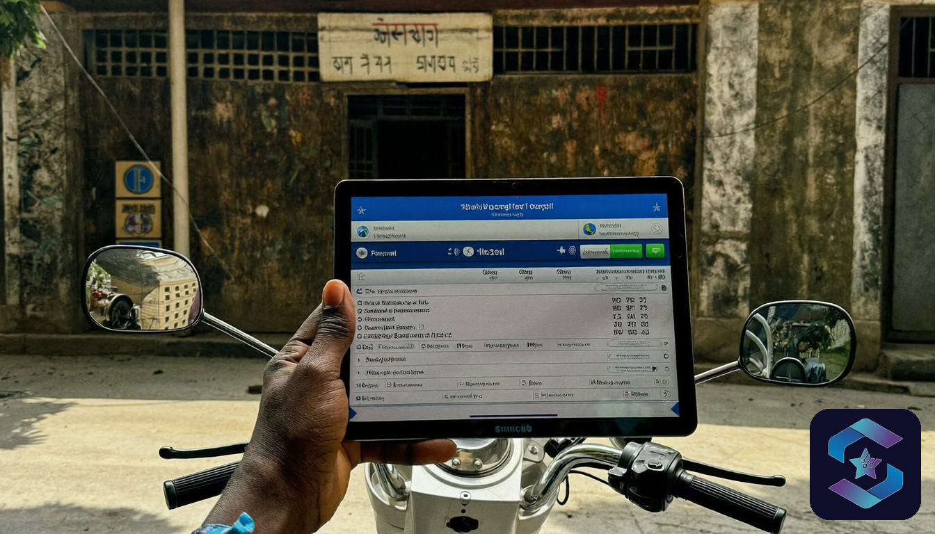 Pharma field force tablet outside Indian clinic - Sirius Star Enterprise Technologies