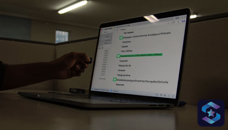 How employees steal company data India - person copying files to USB at office desk, Sirius Star Enterprise Technologies