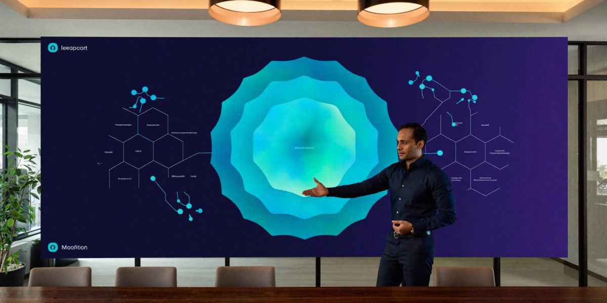 Senior Indian IT director reviewing an abstract Quantum Networks zero-trust platform dashboard in a Mumbai boardroom, Sirius Star Quantum Networks review