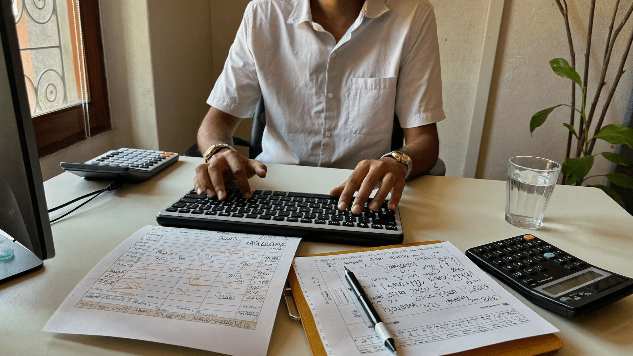 Indian CTO building 30 month cost comparison spreadsheet for Microsoft Purview vs Microsoft 365 DLP at home office Sunday