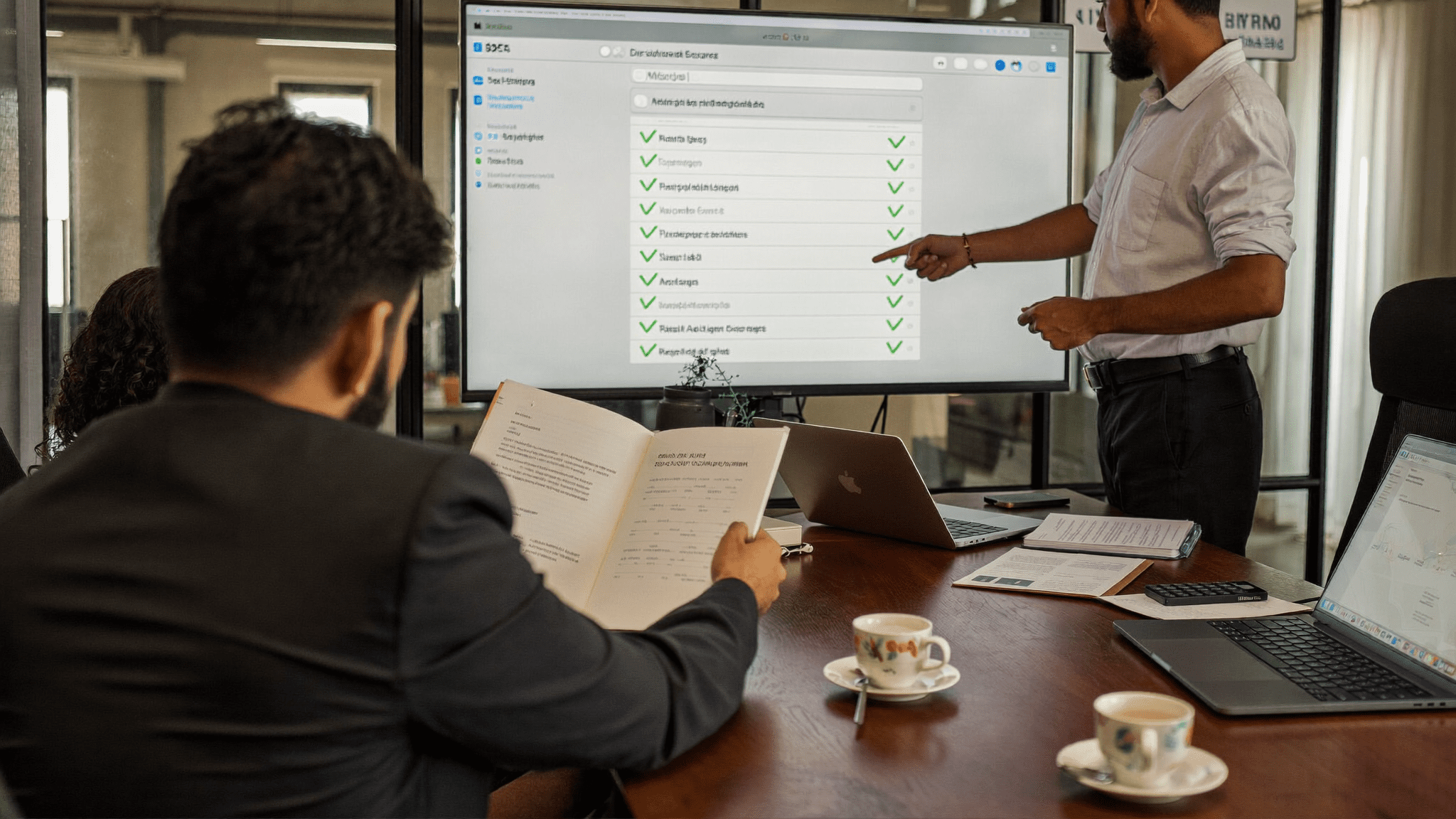 Okta SSO rollout in India: Day 14 auditor walkthrough at a Pune NBFC with the app coverage table on the wall monitor